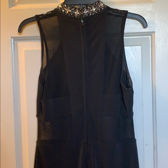 Black Mesh-Insert Mini Dress! - Picture 3 of 4